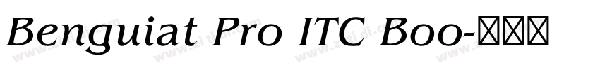 Benguiat Pro ITC Boo字体转换